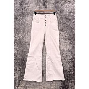 Veronica Beard Jeans 28 / 6 Womens Rosanna Corset Wide Leg Extra High Rise